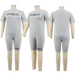 Women's Fashion Letter Ruber Print Solid Round Neck Short Sleeve Shorts Casual Women's Tracksuit 34 Women's Fashion Letter Ruber Print Solid Round Neck Short Sleeve Shorts Casual Women's Tracksuit -Plus Size Dresses Shop bbe2ff35d7a01c18