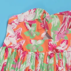 Sexy Strapless Print Plus Size Elasticized Wide Leg Pleated Plus Size Jumpsuit -Plus Size Dresses Shop bcec069a77853a29