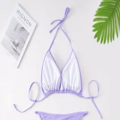 Plus Size Halter Neck Tie Back Sexy Top