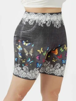 Plus Size Women Print Basic Short Cycling Shorts -Plus Size Dresses Shop bd573878e3ee58fd