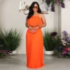 Sexy Solid Strap Pleated Casual Set 2 Sexy Solid Strap Pleated Casual Set -Plus Size Dresses Shop bf0b90750cbf156d
