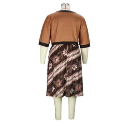 Plus Size Women Printed Dress And Jacket Two-Piece Set -Plus Size Dresses Shop c051a3d8f64d97f8