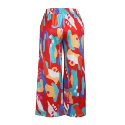 Plus Size Women Casual Tie Print Pocket Wide Leg Pants -Plus Size Dresses Shop c172c08c534d7998