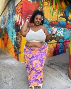 Plus Size Women Printed Skirts -Plus Size Dresses Shop c19fdfdc2bd2312d