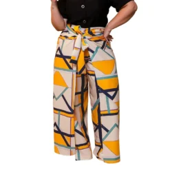 Plus Size Women Style Printed Slit Wide Leg Pants -Plus Size Dresses Shop c1ad69fa42e791b6