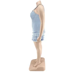 Plus Size Women's Fall Sexy Strapless Wash Denim Jumpsuit -Plus Size Dresses Shop c27324c2dce16917