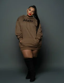 Plus Size Women Fleece Printed Hoodies -Plus Size Dresses Shop c35ace1ea59e5557