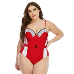 Plus Size Underwire One Piece Swimsuit -Plus Size Dresses Shop c3b6cb9d37956c39