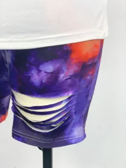 Plus Size Women Letter Print Short Sleeve Cutout Top And Short Two-Piece Set