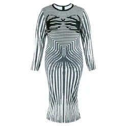Plus Size Women's Round Neck Slit Long Sleeve Dress -Plus Size Dresses Shop c54811e1691dc10d