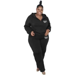 Plus Size Women'S Fashion Casual Solid Color Fall Winter Hooded Two Piece Tracksuits Set 20 Plus Size Women'S Fashion Casual Solid Color Fall Winter Hooded Two Piece Tracksuits Set -Plus Size Dresses Shop c5d609bee1886443