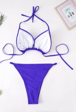 Plus Size Women Rhinestone Lace-Up Bikini -Plus Size Dresses Shop c76378ede00a06ce