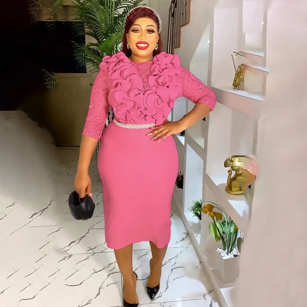 Plus Size African Women Clothing Career Bodycon Dress 10 Plus Size African Women Clothing Career Bodycon Dress - Image 8