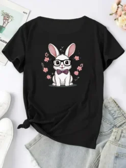 Plus Size Women's Fashion Style Trendy Pattern Print Short Sleeve T-Shirt -Plus Size Dresses Shop cbff9baf226f7b33