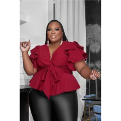 Featured Spring Summer Autumn Buttonless Lace-Up V-Neck Loose Jacket -Plus Size Dresses Shop d1be0e24b829773c