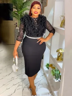 Plus Size African Women Clothing Career Bodycon Dress 26 Plus Size African Women Clothing Career Bodycon Dress -Plus Size Dresses Shop d2bd7ca5f95bd6a9