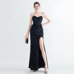 Long Sequins Plus Size Fat Beauty Formal Party Evening Dress -Plus Size Dresses Shop d3307c9426241782