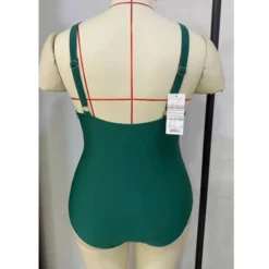 Plus Size Women Bikini One-piece Suspender Solid Swimsuit -Plus Size Dresses Shop d35e5c2ccc3ec45c