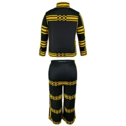 Plus Size Women Stand Collar Striped Long Sleeve Top And Straight Pants Two-piece Set -Plus Size Dresses Shop d44137f2e05185db