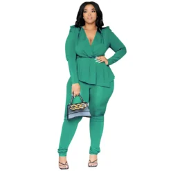 Africa Plus Size Women's Deep V Neck Long Sleeve Pencil Pant Set 23 Africa Plus Size Women's Deep V Neck Long Sleeve Pencil Pant Set -Plus Size Dresses Shop d578ea26dfbf76f6