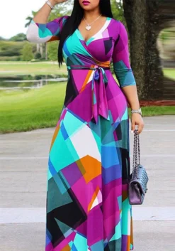 Plus Size Women V-Neck Dress 12 Plus Size Women V-Neck Dress -Plus Size Dresses Shop d5f87222bd2ad803