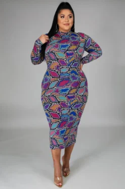 Plus Size Women V-neck Printed Long Sleeve Dress 11 Plus Size Women V-neck Printed Long Sleeve Dress -Plus Size Dresses Shop d615f2105414d52f