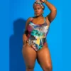 Women Bikini Printed Backless One Piece Swimsuit -Plus Size Dresses Shop d7fab9f147b0ed45