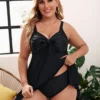 Tankini Swimwear Two Pieces Print Skirt Plus Size Women's Swimsuit -Plus Size Dresses Shop d828d0af00f5df51