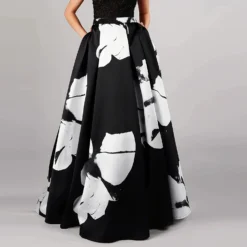 Women Floral Print Elegant Loose Skirt -Plus Size Dresses Shop dad5a4e3d8a52041