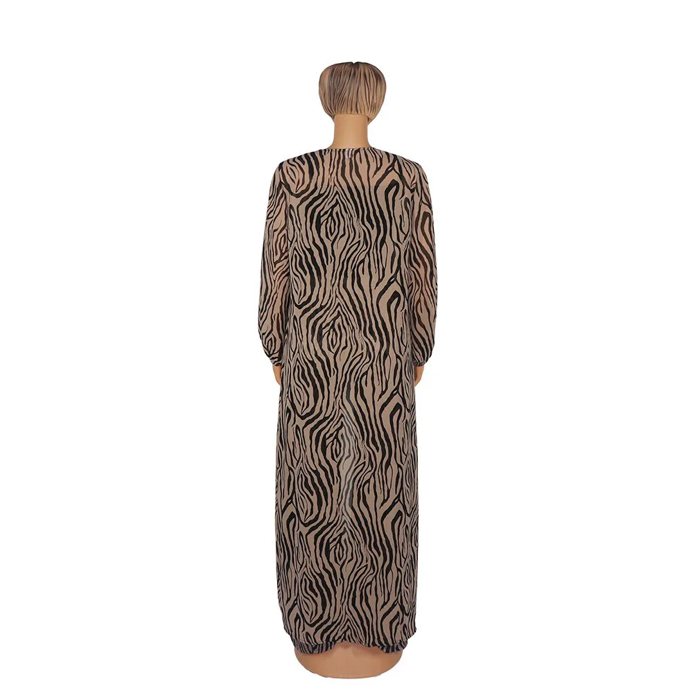 African Women Printed Chiffon Rope+ Top+ Stretch Pant Three-Piece 6 African Women Printed Chiffon Rope+ Top+ Stretch Pant Three-Piece - Image 4