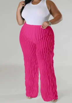 Plus Size Women's Wavy Straight Leg Pant Sheer Sexy Pants -Plus Size Dresses Shop dbaba374a5b4ffa2