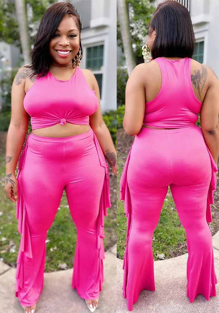 Fashion Women's Clothing Solid Color Tank Top Trousers Two-Piece Set 12 Fashion Women's Clothing Solid Color Tank Top Trousers Two-Piece Set - Image 10