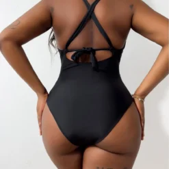 Women Sexy Solid Bikini One-piece Swimwear -Plus Size Dresses Shop deb911fbf2f0ba9e