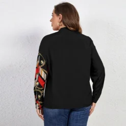 Women Loose Long Sleeves Printed Top -Plus Size Dresses Shop dee474636f686ae6