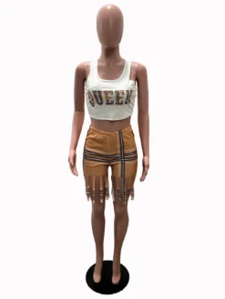 Summer Women's Printed Tassel Plus Size Two-Piece Casual Pants Set -Plus Size Dresses Shop df7d77f4b0d63771