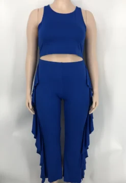 Fashion Women's Clothing Solid Color Tank Top Trousers Two-Piece Set 22 Fashion Women's Clothing Solid Color Tank Top Trousers Two-Piece Set -Plus Size Dresses Shop dfc8fa9e7805d2be