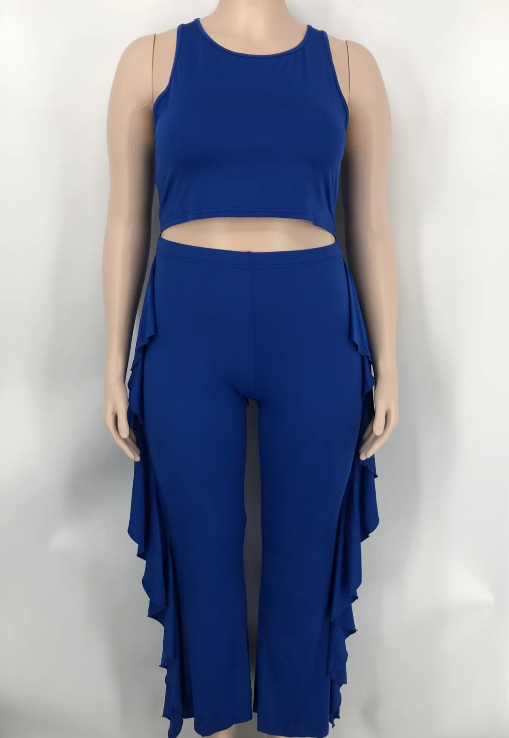 Fashion Women's Clothing Solid Color Tank Top Trousers Two-Piece Set 6 Fashion Women's Clothing Solid Color Tank Top Trousers Two-Piece Set - Image 4