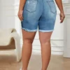 Summer Ripped Denim Shorts Stretch Plus Size Pants -Plus Size Dresses Shop e29927203a689c4a