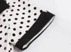 Plus Size Polka Dot Square Neck Vintage Slim Waist Short Sleeve High Waist Swing Dress -Plus Size Dresses Shop e444525ad1d89412