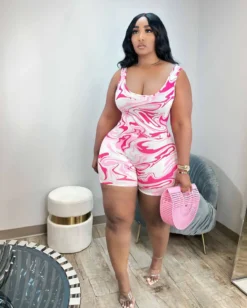 Plus Size Women Print Jumpsuit -Plus Size Dresses Shop e6e40234a1060d84