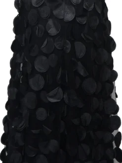 Women's Polka Dot Black Mesh Skirt Long A-line Skirt -Plus Size Dresses Shop e969e6c325a37d38