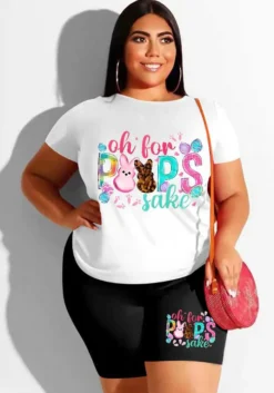 Women's Set Women's Short Sleeve T-Shirt Shorts Set Plus Size Loose Top Printed T-Shirt Shorts Two Piece Set 16 Women's Set Women's Short Sleeve T-Shirt Shorts Set Plus Size Loose Top Printed T-Shirt Shorts Two Piece Set -Plus Size Dresses Shop e9e10f0c1d6c98b5