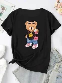 Plus Size Women's Fashion Style Trendy Pattern Print Short Sleeve T-Shirt -Plus Size Dresses Shop eaa4c9a7a0e92fba