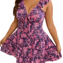 Plus Size Women's Floral Swimming Dress 17 Plus Size Women's Floral Swimming Dress -Plus Size Dresses Shop ebabd21b87cb96d1