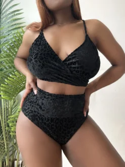 Plus Size Leopard Swimwear Two-Piece Set -Plus Size Dresses Shop ec3089ea79c74cbb