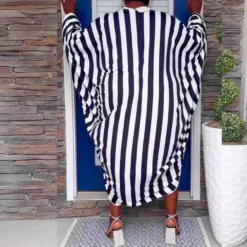 Plus Size Loose Two Piece Striped Printed Shorts Set -Plus Size Dresses Shop efc81d83eddcac09