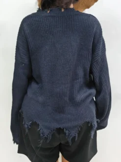 Plus Size WomenLoose V Neck Casual Sweater -Plus Size Dresses Shop f0217e592fb5f0a4