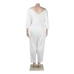 Sexy Loose Plus Size Solid Low Back Jumpsuit -Plus Size Dresses Shop f18c8b5051f4450f