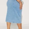 Plus Size Women Bodycon Stretch Denim Skirt -Plus Size Dresses Shop f194254ec6858178
