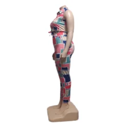 Plus Size Multi-Color Graphic-Print Slim Fit Two-Piece Set -Plus Size Dresses Shop f38eb9a6b17dbecb